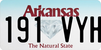 AR license plate 191VYH