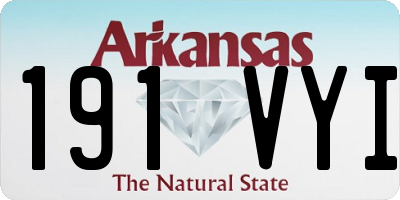 AR license plate 191VYI