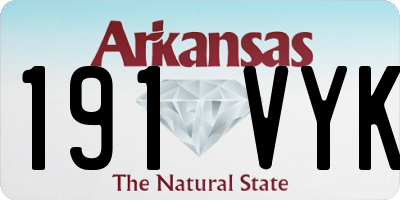 AR license plate 191VYK