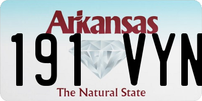 AR license plate 191VYN