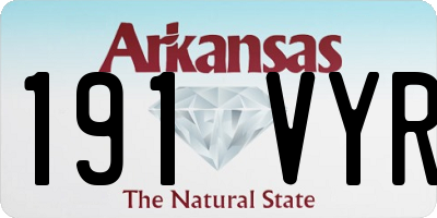 AR license plate 191VYR