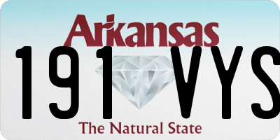 AR license plate 191VYS