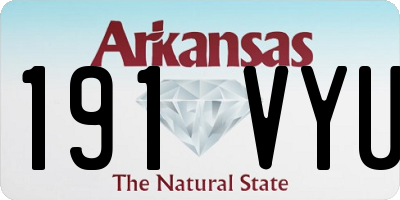 AR license plate 191VYU