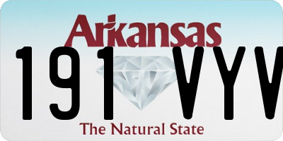 AR license plate 191VYV