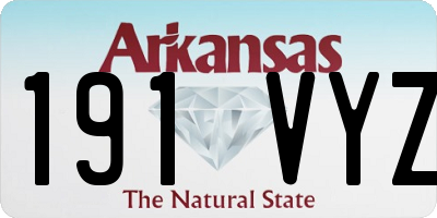 AR license plate 191VYZ