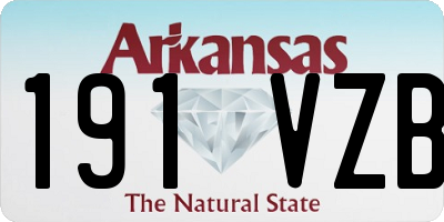 AR license plate 191VZB