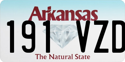 AR license plate 191VZD