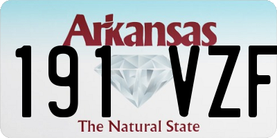 AR license plate 191VZF