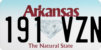 AR license plate 191VZN