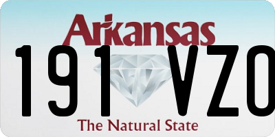 AR license plate 191VZO