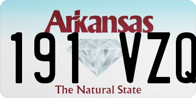AR license plate 191VZQ
