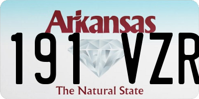 AR license plate 191VZR