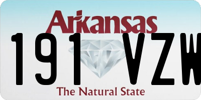 AR license plate 191VZW