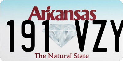 AR license plate 191VZY
