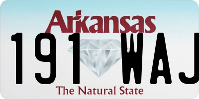 AR license plate 191WAJ