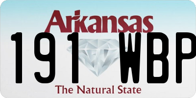 AR license plate 191WBP