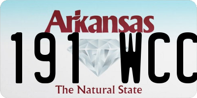 AR license plate 191WCC