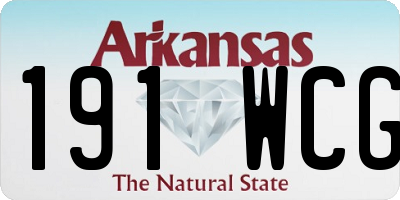 AR license plate 191WCG