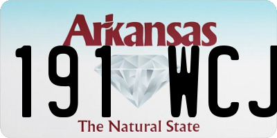 AR license plate 191WCJ