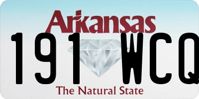 AR license plate 191WCQ