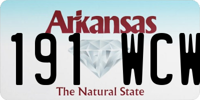AR license plate 191WCW