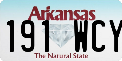 AR license plate 191WCY
