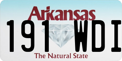 AR license plate 191WDI