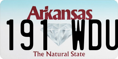 AR license plate 191WDU
