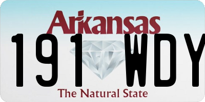 AR license plate 191WDY