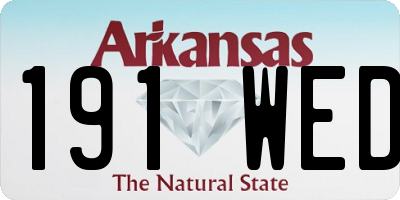 AR license plate 191WED