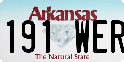 AR license plate 191WER