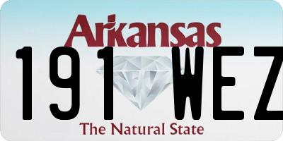 AR license plate 191WEZ