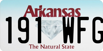 AR license plate 191WFG