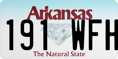 AR license plate 191WFH