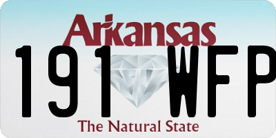 AR license plate 191WFP