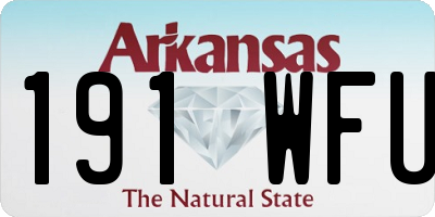 AR license plate 191WFU