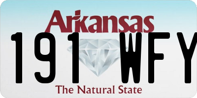AR license plate 191WFY