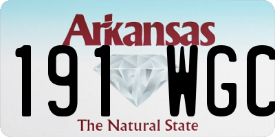 AR license plate 191WGC
