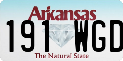 AR license plate 191WGD