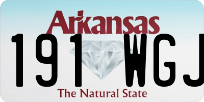 AR license plate 191WGJ