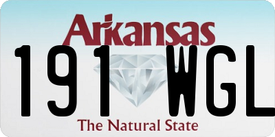 AR license plate 191WGL