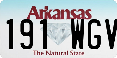 AR license plate 191WGV