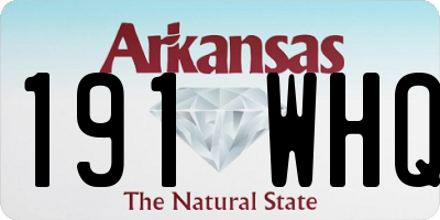 AR license plate 191WHQ