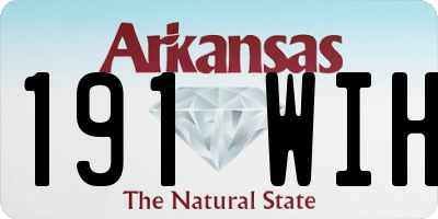 AR license plate 191WIH