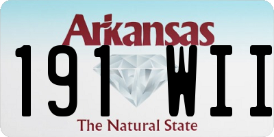 AR license plate 191WII