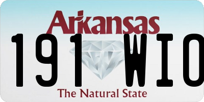 AR license plate 191WIO