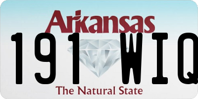AR license plate 191WIQ