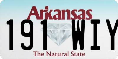 AR license plate 191WIY