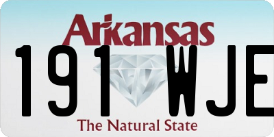 AR license plate 191WJE