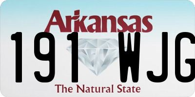 AR license plate 191WJG